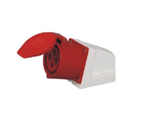 紅色工業(yè)插座32A3相地線