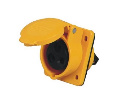 16A3芯工業(yè)插座暗裝斜插IP44