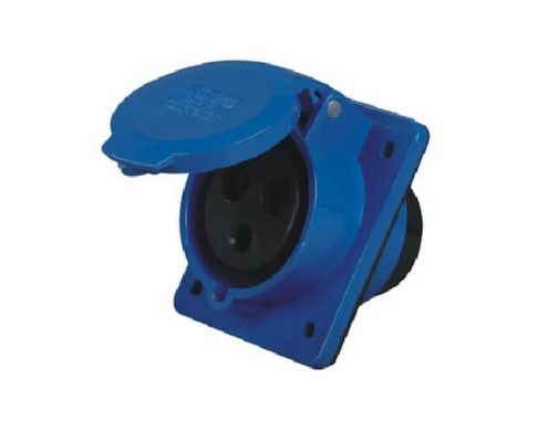 CEE工業(yè)斜座32AIEC60309工業(yè)暗裝插座45度斜插3芯