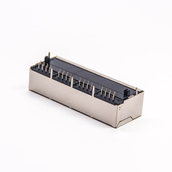 EB-500-7151_2 rj45插座8p8c封裝網(wǎng)絡(luò)模塊化連接器90度全屏蔽式插板