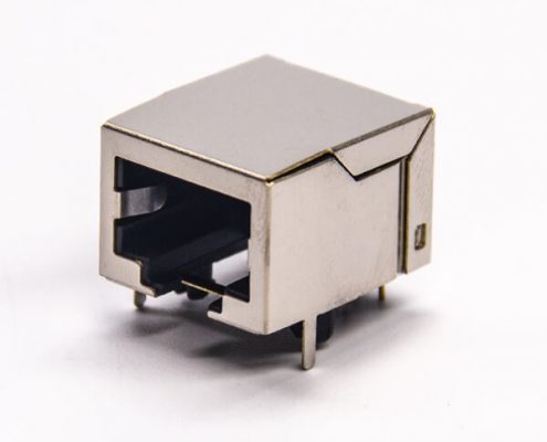 rj45屏蔽網(wǎng)絡(luò)插座單端口以太網(wǎng)模塊化連接器