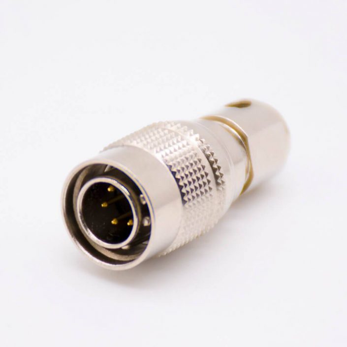 HR10A-7P-6P_1 6芯公插頭反裝針型直式焊線HR10系列微型推拉自鎖連接器